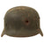 Original German WWII Heer Army M35 Former Double Decal KIA Shot Through Helmet with Damaged 58cm Liner - Stamped Q66 Original Items