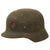 Original German WWII Heer Army M35 Former Double Decal KIA Shot Through Helmet with Damaged 58cm Liner - Stamped Q66 Original Items