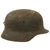 Original German WWII Heer Army M35 Former Double Decal KIA Shot Through Helmet with Damaged 58cm Liner - Stamped Q66 Original Items