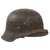 Original German WWII M42 Removed Decal Army Heer Helmet with 1944 Dated 58cm Liner and Chinstrap - Stamped CKl66 Original Items