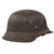 Original German WWII M42 Removed Decal Army Heer Helmet with 1944 Dated 58cm Liner and Chinstrap - Stamped CKl66 Original Items