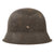 Original German WWII M42 Removed Decal Army Heer Helmet with 1944 Dated 58cm Liner and Chinstrap - Stamped CKl66 Original Items