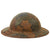Original U.S. WWI Panel Camouflage Painted British-Made Mk 1 Doughboy Helmet Shell Original Items