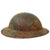 Original U.S. WWI Panel Camouflage Painted British-Made Mk 1 Doughboy Helmet Shell Original Items