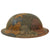 Original U.S. WWI Panel Camouflage Painted British-Made Mk 1 Doughboy Helmet Shell Original Items