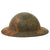 Original U.S. WWI Panel Camouflage Painted British-Made Mk 1 Doughboy Helmet Shell Original Items