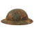 Original U.S. WWI Panel Camouflage Painted British-Made Mk 1 Doughboy Helmet Shell Original Items