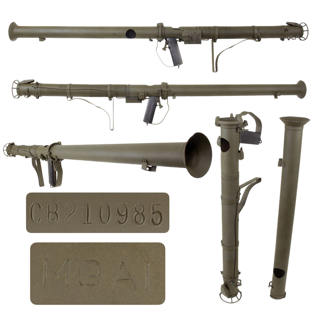 Original U.S. WWII Deactivated M9A1 Bazooka 2.36-Inch Anti-Tank Rocket Launcher Serial CB210985 Original Items