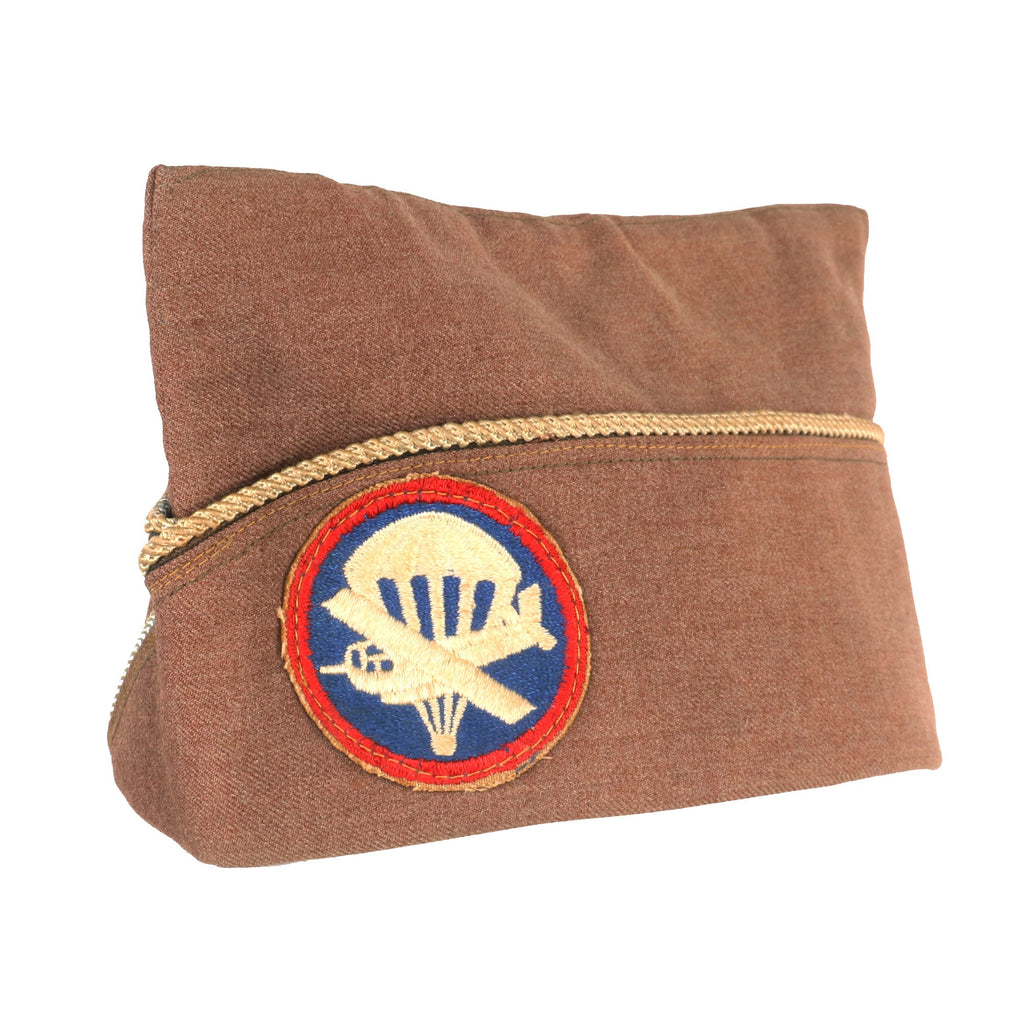 Original U.S. WWII Parachute Glider Infantry Battalion Overseas Cap with Blue Piping - Size 6⅝ Original Items