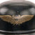 Original German WWII Luftschutz Air Defense M38 Beaded Gladiator Helmet with 56cm Liner and Broken Chinstrap - dated 1938