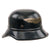 Original German WWII Luftschutz Air Defense M38 Beaded Gladiator Helmet with 56cm Liner and Broken Chinstrap - dated 1938