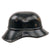 Original German WWII Luftschutz Air Defense M38 Beaded Gladiator Helmet with 56cm Liner and Broken Chinstrap - dated 1938