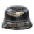 Original German WWII M38 Luftschutz Beaded Gladiator Air Defense Helmet with 57cm Liner, Broken Chinstrap and 1938 Contract Marking Original Items