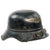 Original German WWII M38 Luftschutz Beaded Gladiator Air Defense Helmet with 57cm Liner, Broken Chinstrap and 1938 Contract Marking Original Items