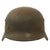 Original German WWII Luftwaffe Single Decal M40 Helmet Shell with Liner Remnant - Stamped Q64 Original Items