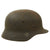 Original German WWII Luftwaffe Single Decal M40 Helmet Shell with Liner Remnant - Stamped Q64 Original Items