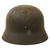 Original German WWII Luftwaffe Single Decal M40 Helmet Shell with Liner Remnant - Stamped Q64 Original Items