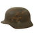Original German WWII Luftwaffe Single Decal M40 Helmet Shell with Liner Remnant - Stamped Q64 Original Items