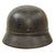 Original German WWII Luftschutz Civil Air Defense Beaded M40 Helmet Shell - marked Q64 Original Items