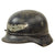 Original German WWII Luftschutz Civil Air Defense Beaded M40 Helmet Shell - marked Q64 Original Items