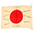 Original Japanese WWII U.S. 127th Bakery Company Captured Occupation Meatball Flag with Stenciled Travel Diary - Joseph Silva - 26½ x 36”