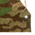 Original German WWII Zeltbahn Tent Quarter & Poncho in Splinter Pattern Reversible Camouflage with RBNr. Stamp - Dated 1944 Original Items