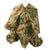 Original German WWII Zeltbahn Tent Quarter & Poncho in Splinter Pattern Reversible Camouflage with RBNr. Stamp - Dated 1944 Original Items