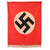 Original German WWII NSDAP National Socialist Party Fringed Podium Banner - 37" x 30"