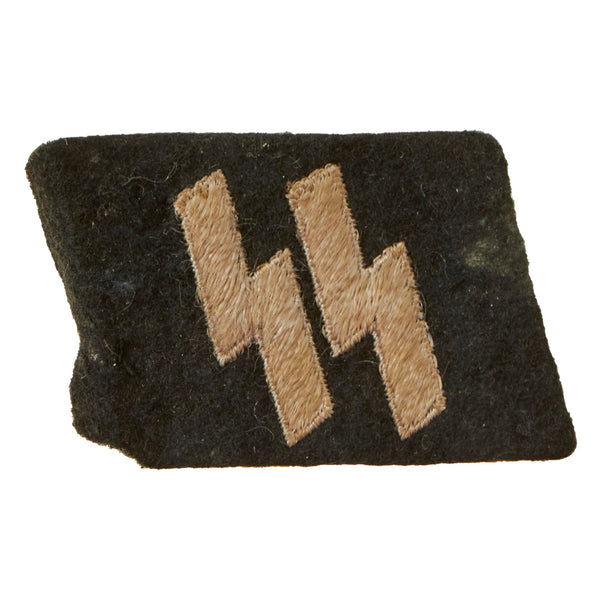 Original German WWII Uniform Removed SS EM/NCO Type 2 Double Sig Rune ...