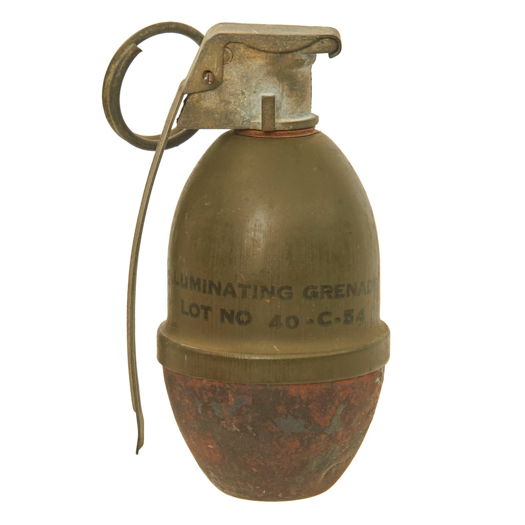Original U.S. Post WWII Mk 1 Mod 0 Illumination Hand Grenade - Dated 1954 - Inert Original Items