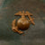 Original U.S. Marine Corps WWII USMC M1917A1 Kelly Helmet With Camouflage Paint- As Used During The Battle of Wake Island Original Items