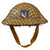 Original British WWII Brodie MkII Steel Helmet Complete with Regiment Unit Tactical Flash and Helmet Net - Size 7 ½ Original Items