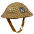 Original British WWII Brodie MkII Steel Helmet Complete with Regiment Unit Tactical Flash and Helmet Net - Size 7 ½ Original Items