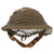 Original Australian WWII Rimless Brodie MkII Steel Helmet with Liner & Torn Helmet Net - Dated 1942