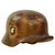 Original German WWII Army Heer M35 Double Decal Overpaint "Normandy" Camouflage Steel Helmet with 1937 Dated 59cm Liner & Chinstrap - marked Q66 Original Items