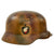 Original German WWII Army Heer M35 Double Decal Overpaint "Normandy" Camouflage Steel Helmet with 1937 Dated 59cm Liner & Chinstrap - marked Q66 Original Items