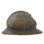 Original French WWI M1915 Adrian Mountain Trooper Chasseurs Helmet with First Pattern Liner & Broken Chinstrap - Horizon Blue Original Items