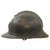 Original French WWI M1915 Adrian Mountain Trooper Chasseurs Helmet with First Pattern Liner & Broken Chinstrap - Horizon Blue Original Items
