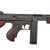 Original U.S. WWII Thompson M1A1 Display Submachine Gun Serial 573245 with Live Barrel, British Fore Stock, and Magazine