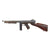 Original U.S. WWII Thompson M1A1 Display Submachine Gun Serial 573245 with Live Barrel, British Fore Stock, and Magazine