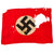 Original German WWII U.S. 30th Infantry Division Captured Flag with 42 Signatures Including USO Performer Jessica Lee with Patch & Collar Disc - 29½ x 42” Original Items