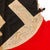 Original German WWII U.S. 30th Infantry Division Captured Flag with 42 Signatures Including USO Performer Jessica Lee with Patch & Collar Disc - 29½ x 42” Original Items