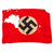 Original German WWII U.S. 30th Infantry Division Captured Flag with 42 Signatures Including USO Performer Jessica Lee with Patch & Collar Disc - 29½ x 42” Original Items