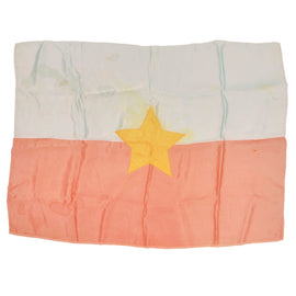 Original Vietnam War North Vietnamese Army Multi-Piece Silk Viet Cong Flag - 27 x 36½”