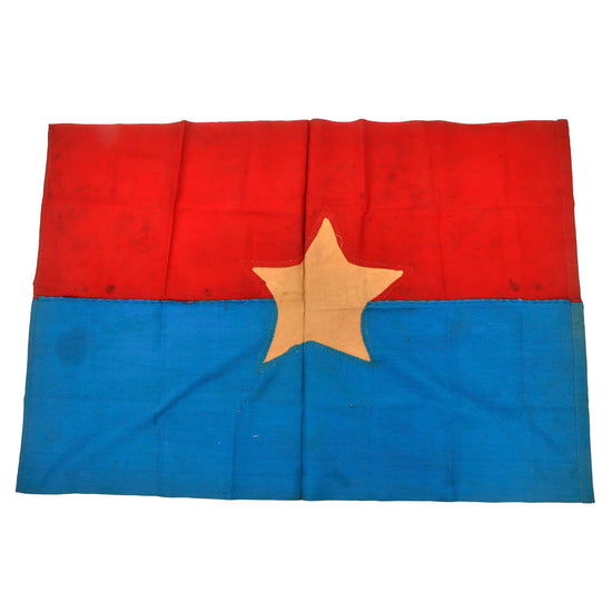 Original Vietnam War North Vietnamese Army Viet Cong Flag - 28 x 41” Original Items