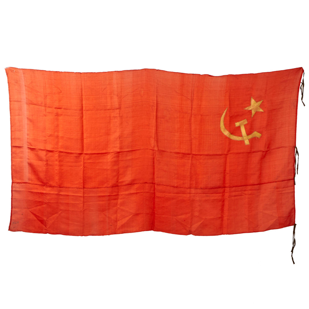 Original U.S. Vietnam War Captured Large Vietnamese Communist Party Flag - 38 x 68” Original Items