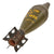 Original U.S. WWII Inert M43A1 81mm Mortar Round with Fuze - Repainted with Added Markings - Dated 1945 Original Items