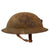 Original U.S. WWI Marine Corps British-Made Mk. I Helmet with EGA Device & Full Liner and Chinstrap Original Items