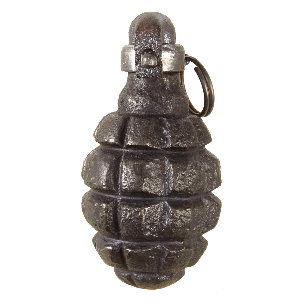Original French WWI F1 Hand Grenade with Billant Modèle 1916 Fuse - Inert Original Items