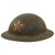 Original U.S. WWI 2nd Division 1st Field Signal Battalion Painted M1917 Doughboy Helmet with Liner - Indianhead Division Original Items